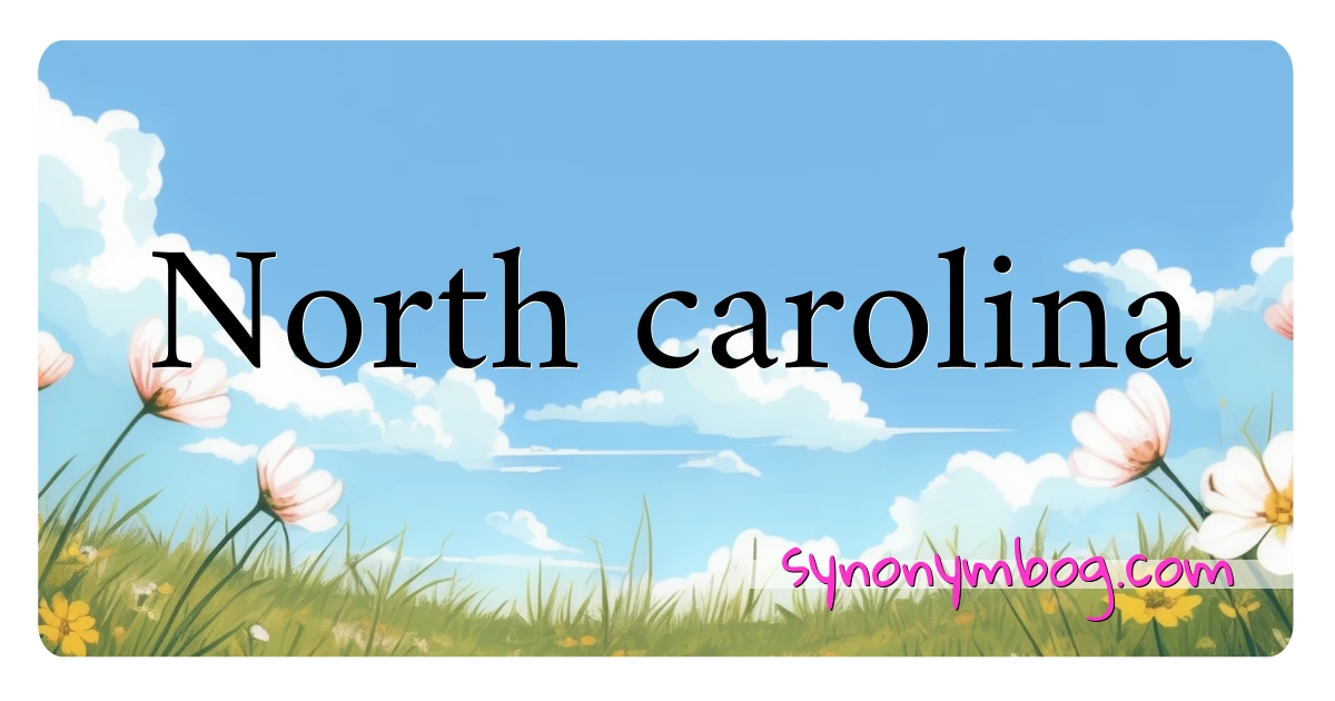 North carolina synonymer krydsord betyder forklaring og brug