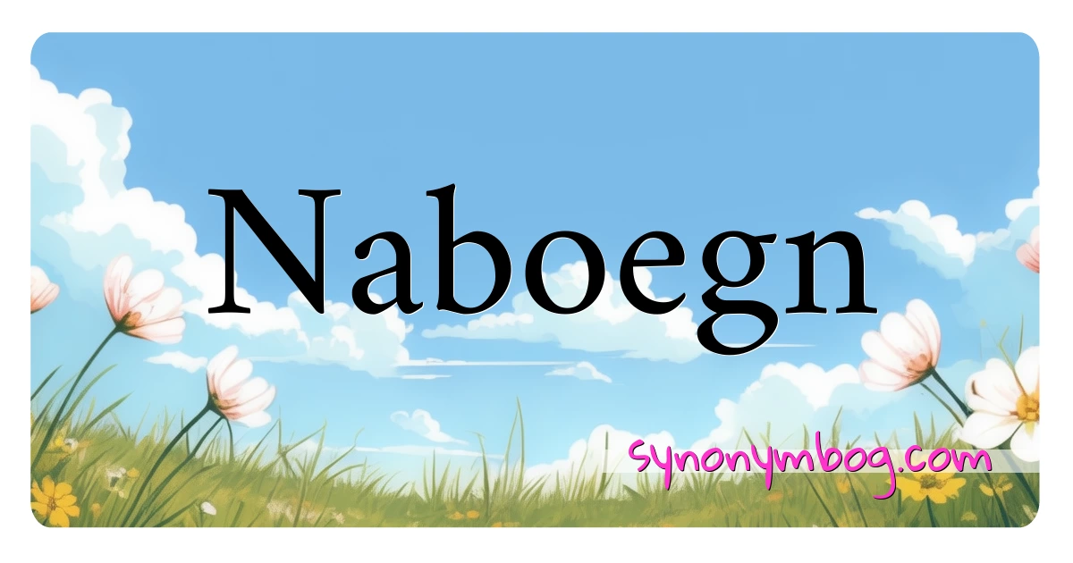 Naboegn synonymer krydsord betyder forklaring og brug