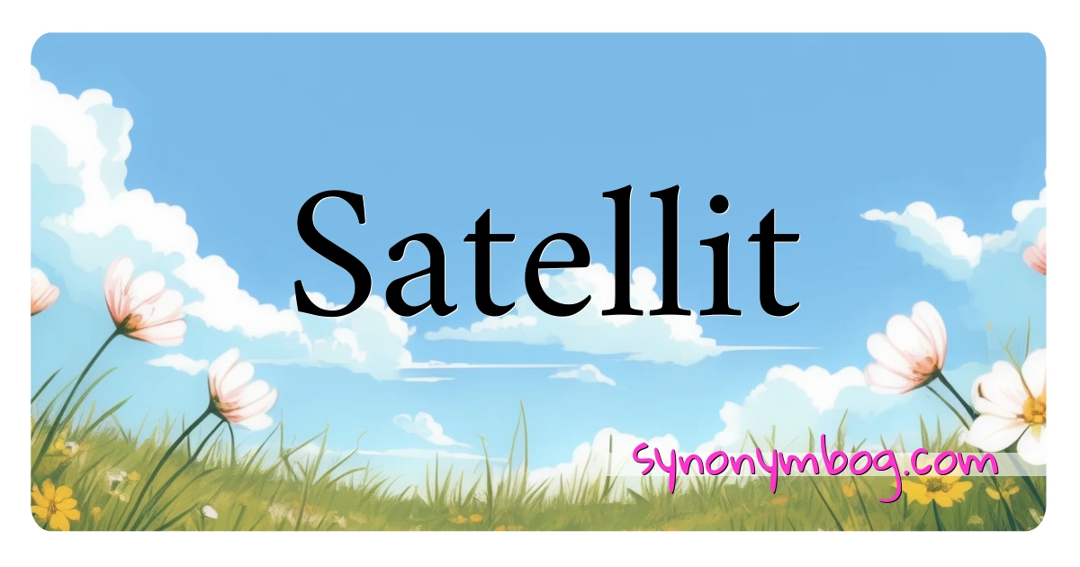 Satellit synonymer krydsord betyder forklaring og brug