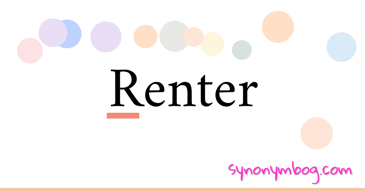 synonym-for-renter