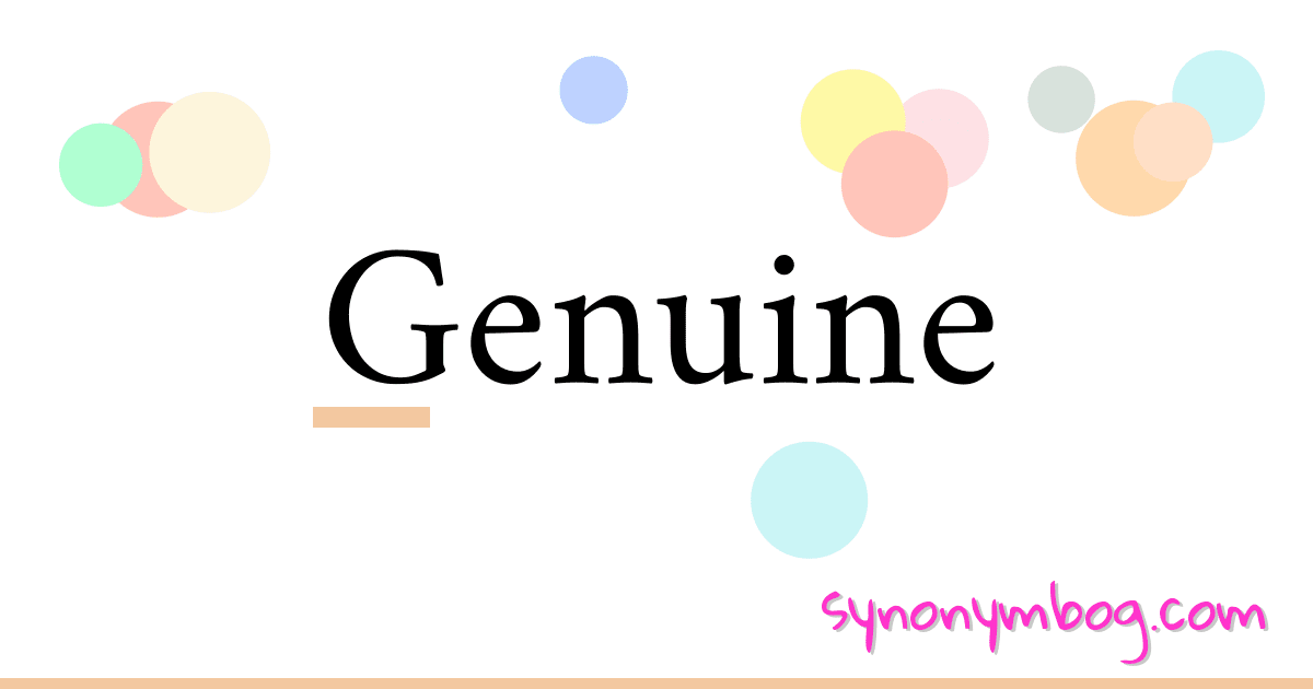 synonym-for-genuine