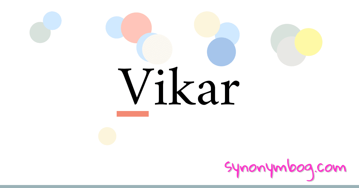 Synonym For Vikar