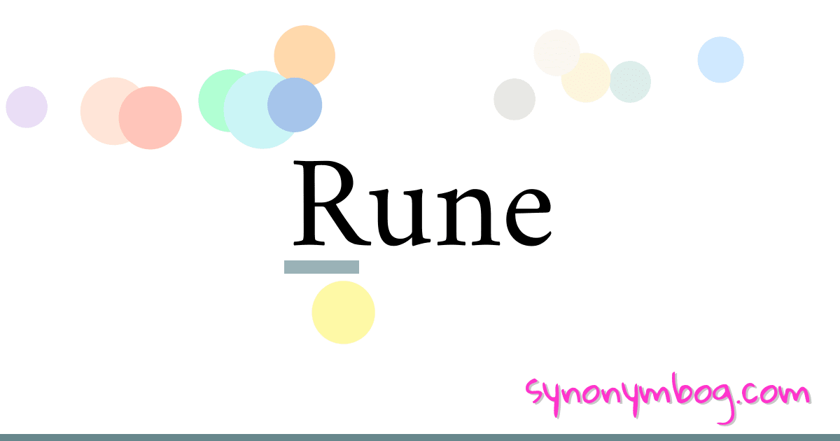 synonym-for-rune