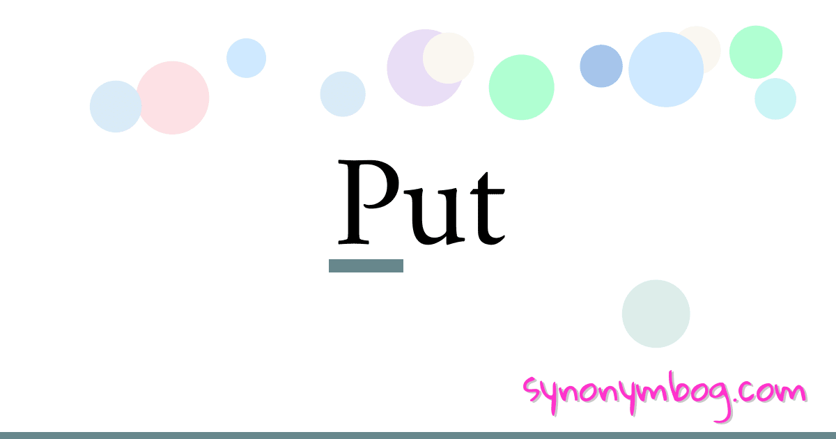 synonym-for-put