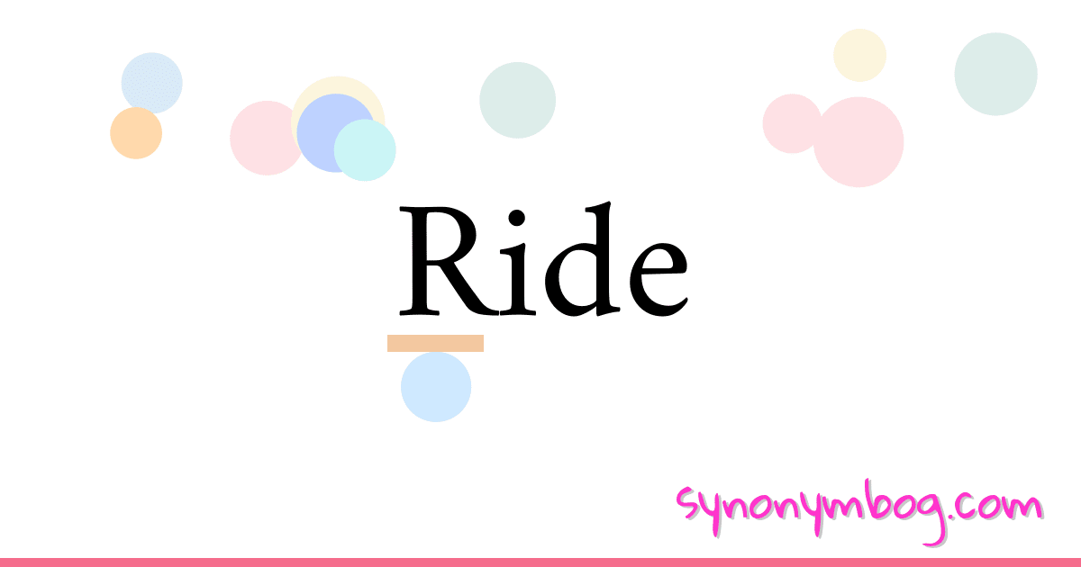 synonym-for-ride