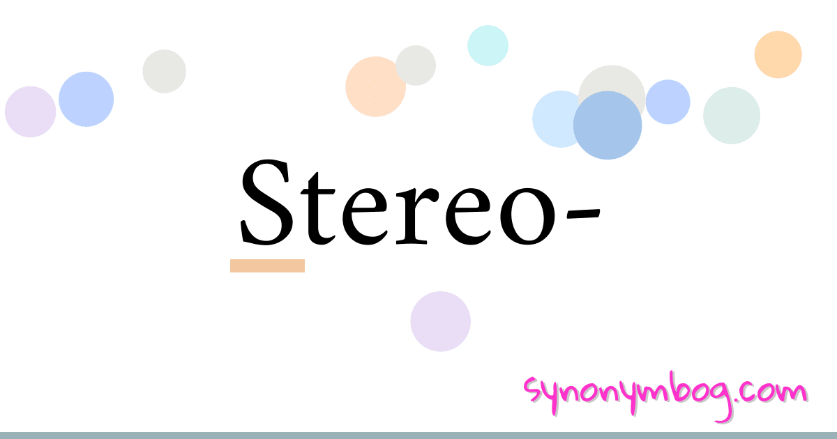 synonym-for-stereo