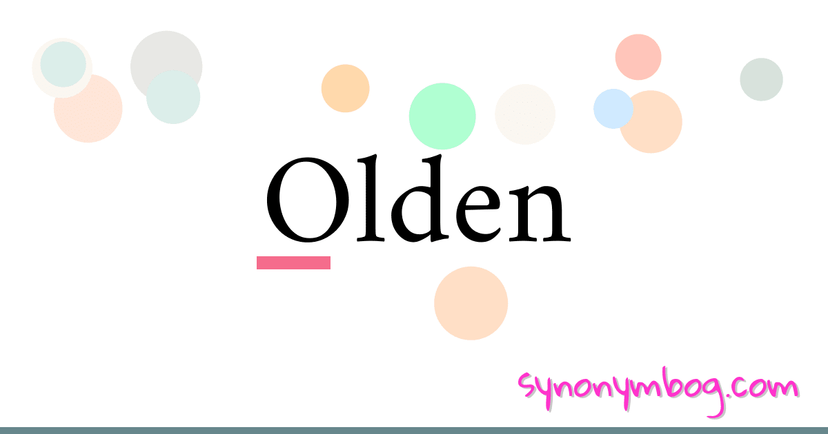 synonym-for-olden